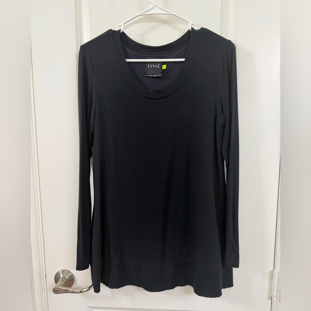 Lysse Women's Elegant Black Long Sleeve Tee